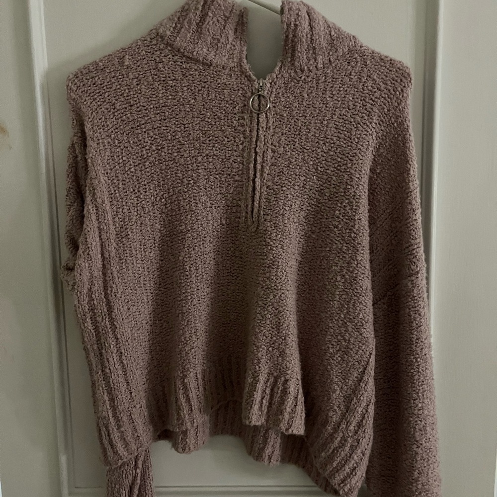 NWOT pink zip up